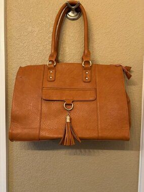 Charming Charlie Man-made Brown Tote Bag